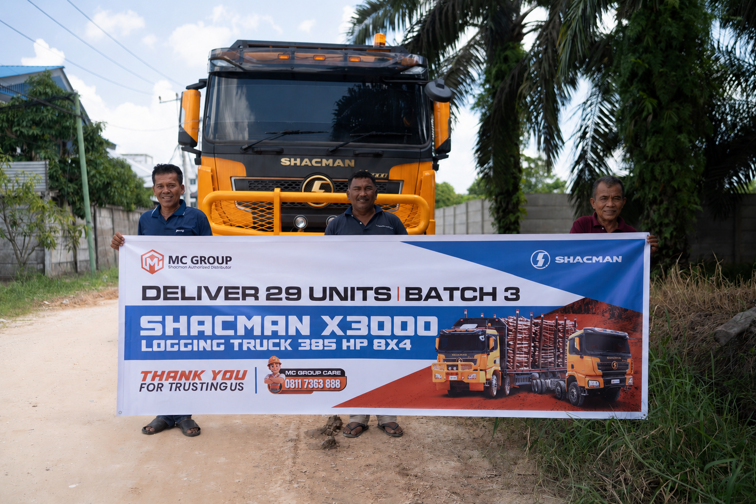 Batch 3 Delivery 29 Units Shacman X3000 for PT MHL